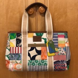 Coach patchwork tote